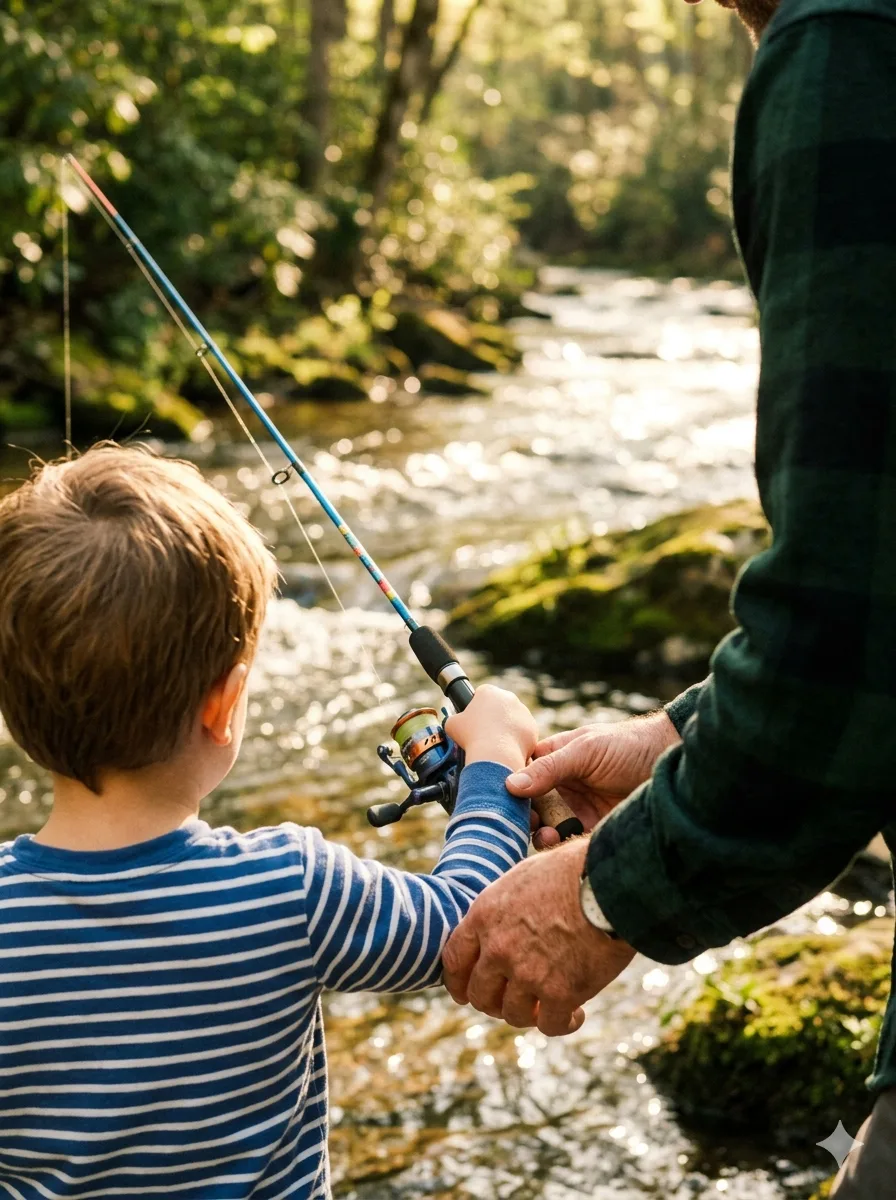 親子で釣り体験